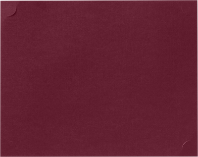 Burgundy Linen 9 1/2 x 12 Single Certificate Holders