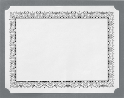 Sterling Gray Linen 9 1/2 x 12 Single Certificate Holders