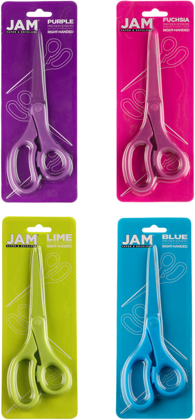 Fashion Assorted Precision Scissors -  Pack of 4