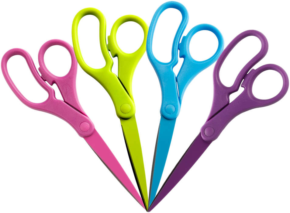 Fashion Assorted Precision Scissors -  Pack of 4