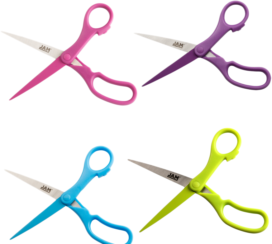 Fashion Assorted Precision Scissors -  Pack of 4