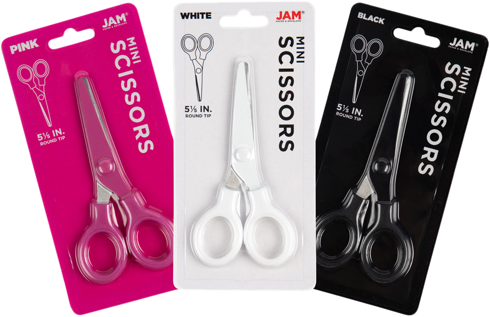 Assorted Soft Grip Scissors -  Pack of 3
