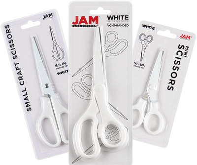 White Assorted Scissors -  Pack of 3
