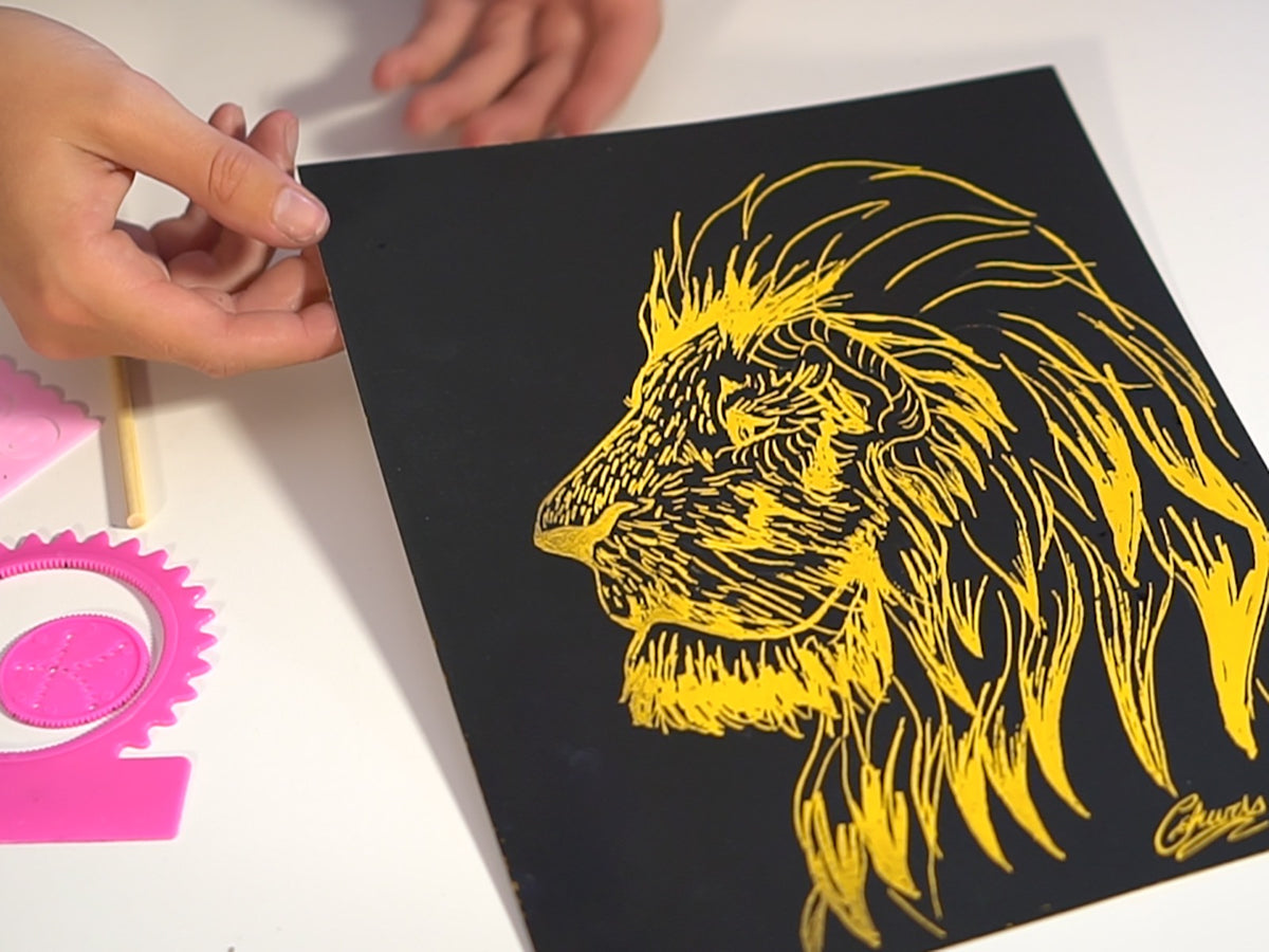 Super Bright Scratch Art (36 Sheets)  by Marvin's Magic