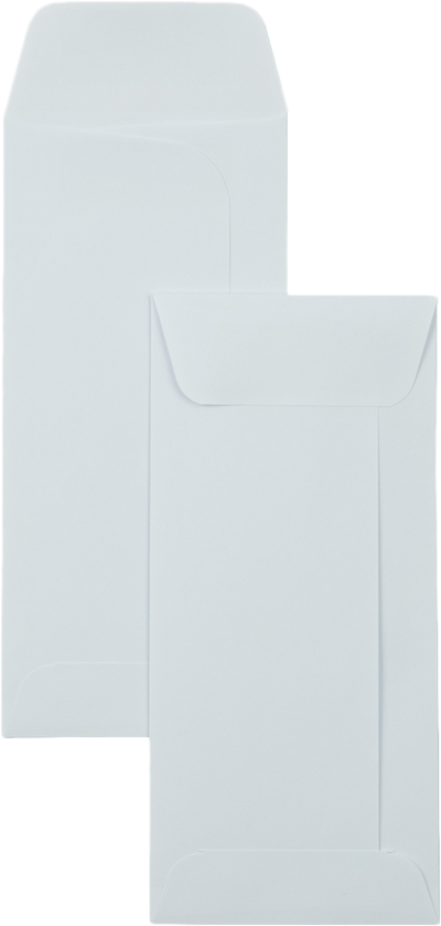 White 24lb Small Drive-In Banking Envelopes (3 1/4 x 7)