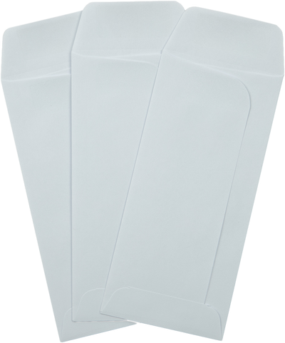 White 24lb Small Drive-In Banking Envelopes (3 1/4 x 7)