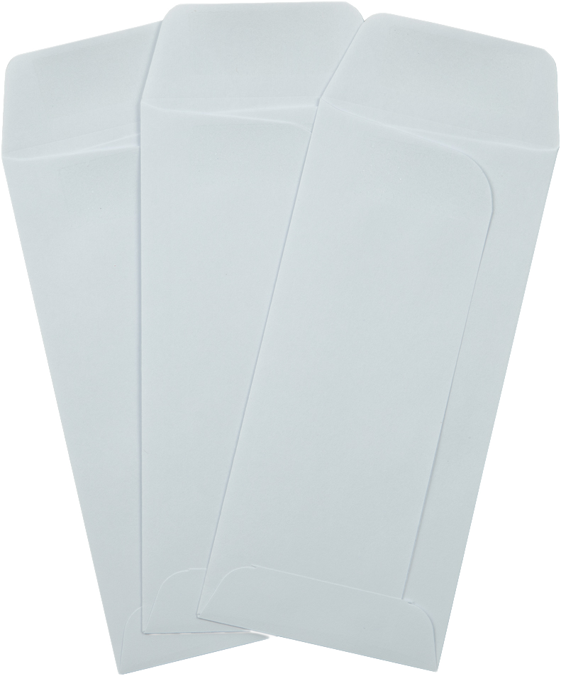 White 24lb Small Drive-In Banking Envelopes (3 1/4 x 7)