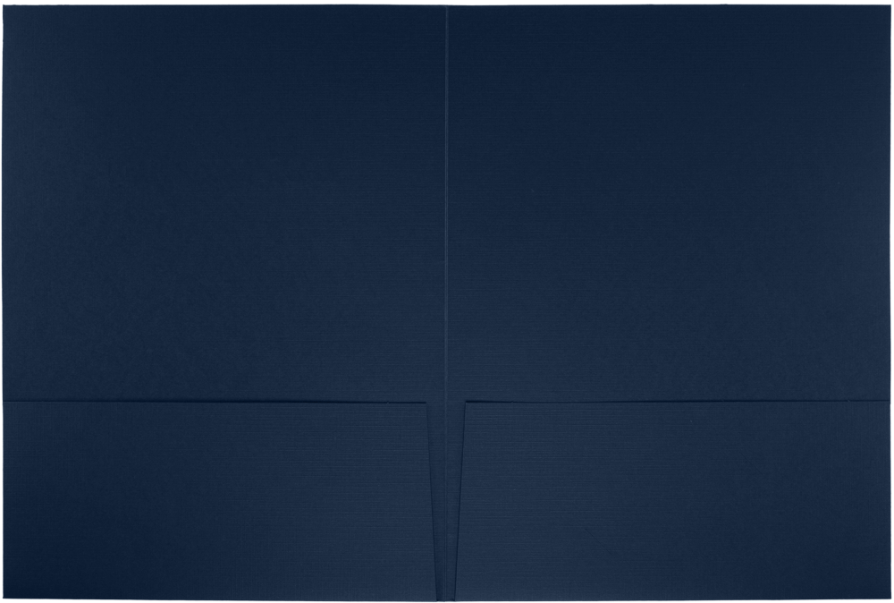 Nautical Navy Blue Linen Tax Return 9 x 12 Presentation Folders