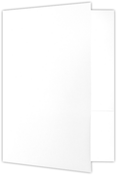 White 9 x 12 Smooth Folders