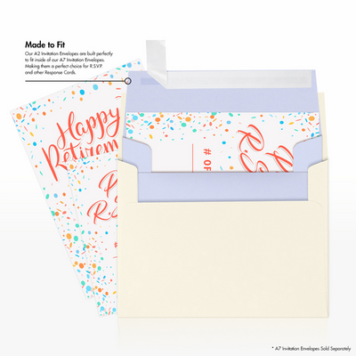 Light Purple Lilac 32lb A2 Invitation Envelopes (4 3/8 x 5 3/4) with Peel & Seal
