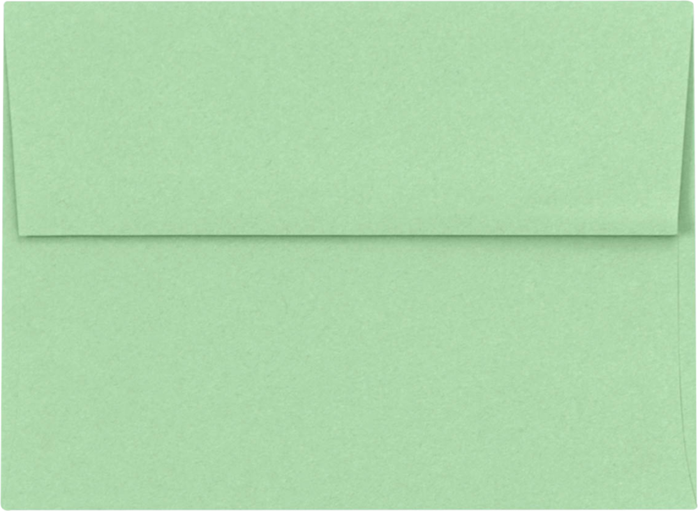 Pastel Green 24lb A6 Invitation Envelopes (4 3/4 x 6 1/2)
