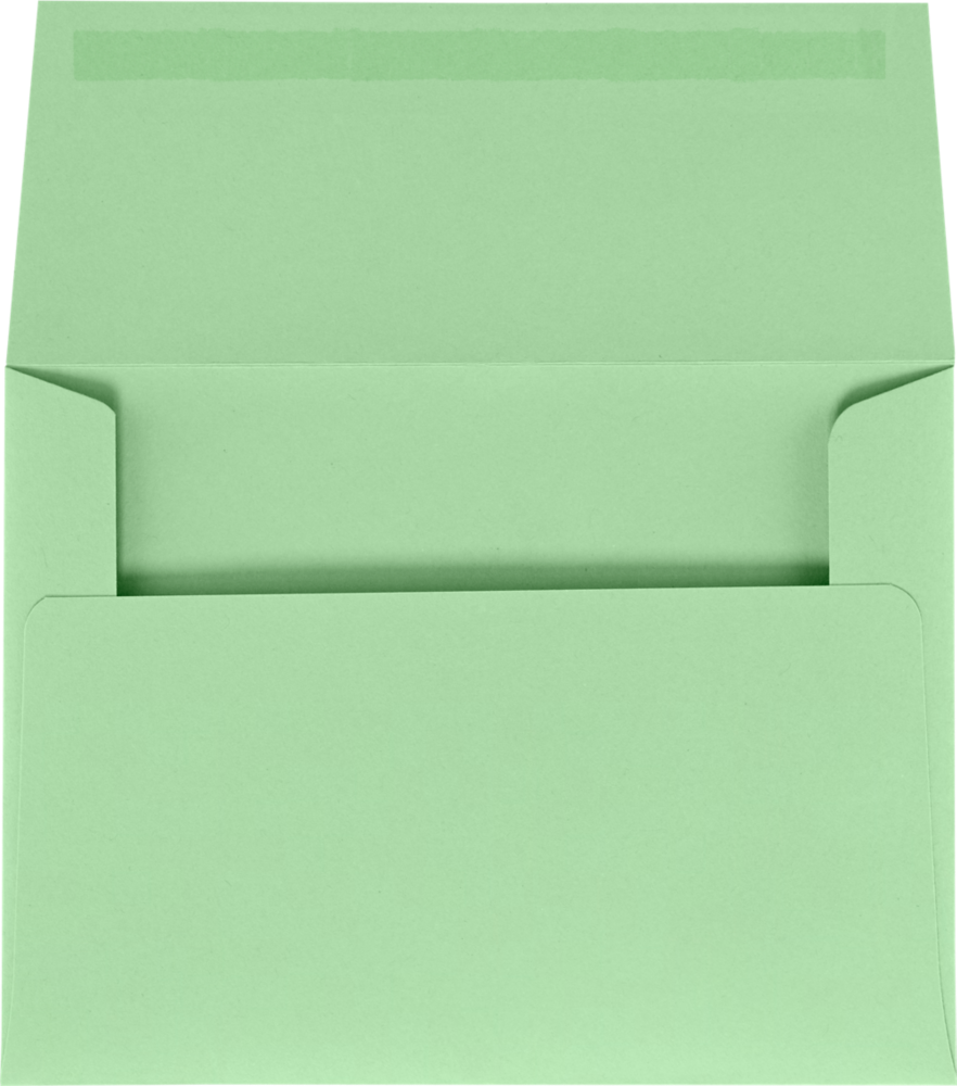 Pastel Green 24lb A6 Invitation Envelopes (4 3/4 x 6 1/2)