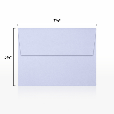 Light Purple Lilac 32lb A7 Invitation Envelopes (5 1/4 x 7 1/4) with Peel & Seal