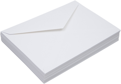 White 28lb Cougar 5 1/2 x 7 3/4 Outer Premium Envelopes