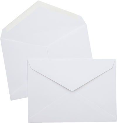 White 28lb Cougar 5 1/2 x 7 3/4 Outer Premium Envelopes