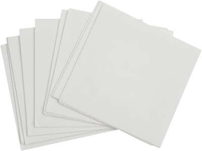 White 5 x 5 Beverage Napkins - Uncoined