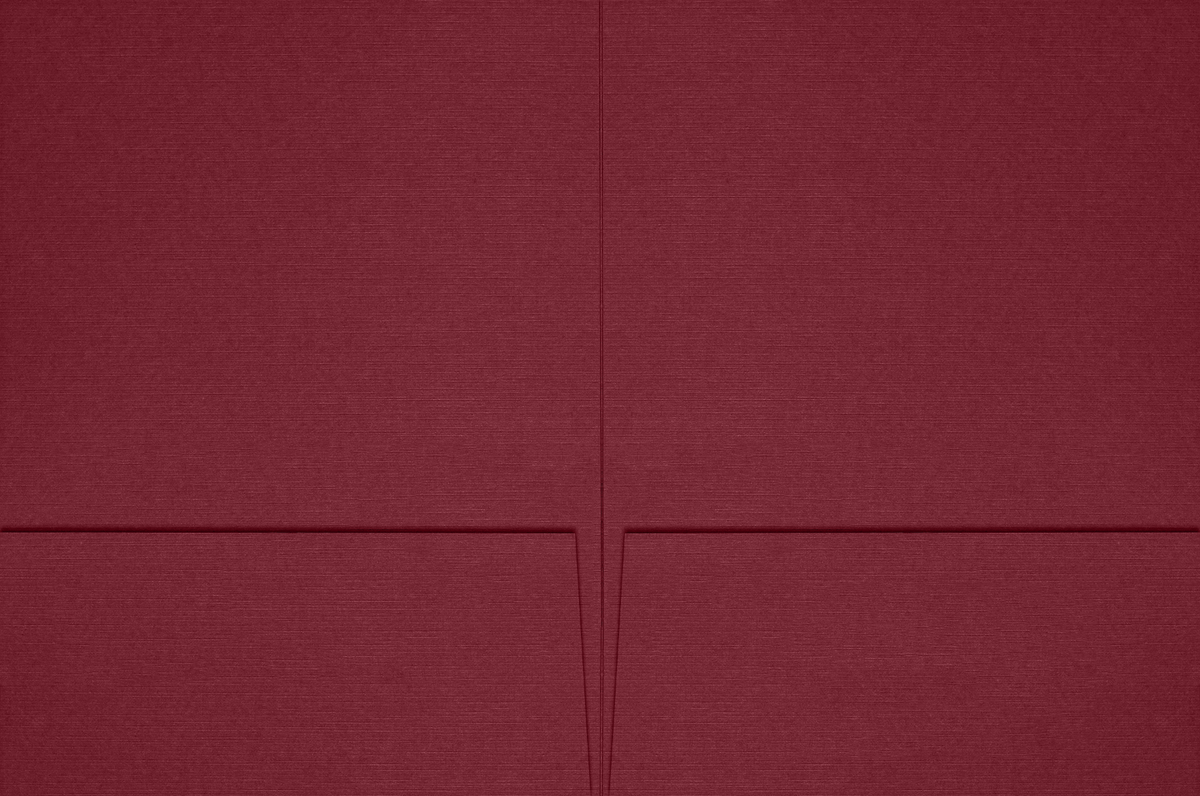 Burgundy Linen 6 x 9 Folders