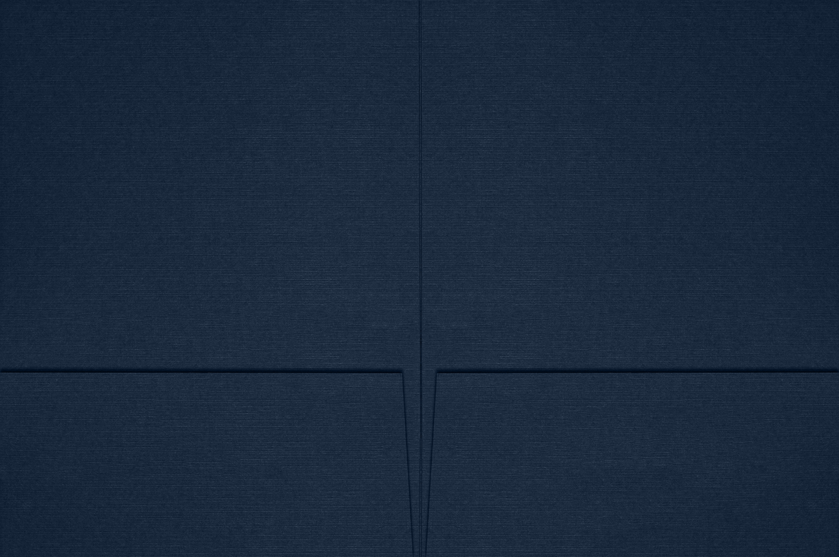 Dark Blue Linen 6 x 9 Folders