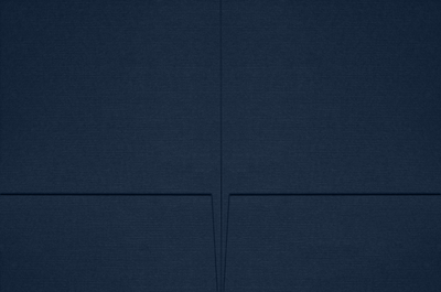 Dark Blue Linen 6 x 9 Folders