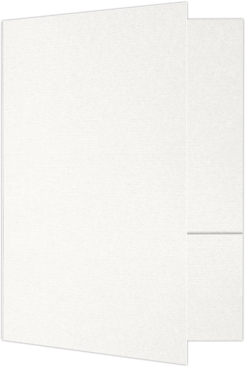 Bright White 6 x 9 Folders