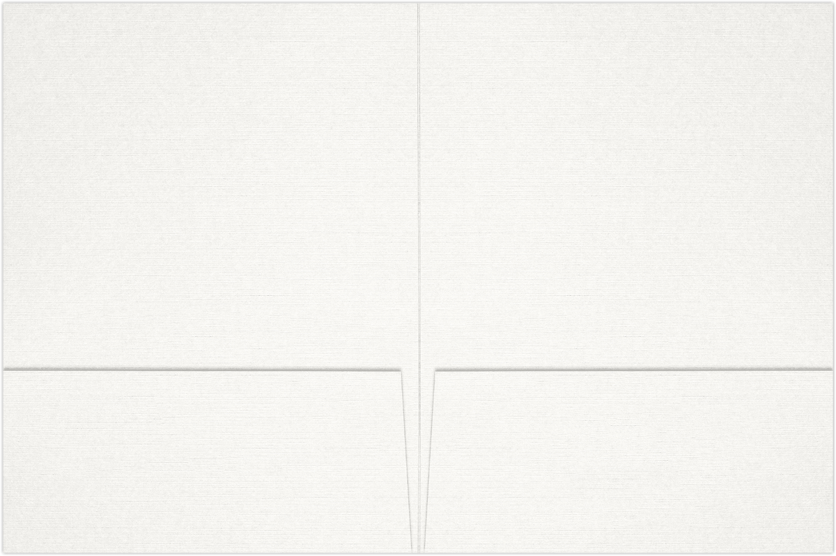 Bright White 6 x 9 Folders