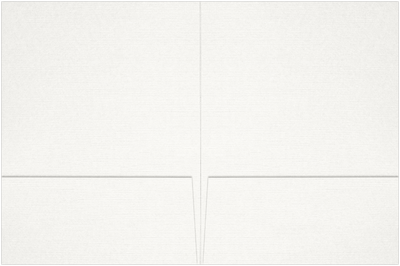 Bright White 6 x 9 Folders