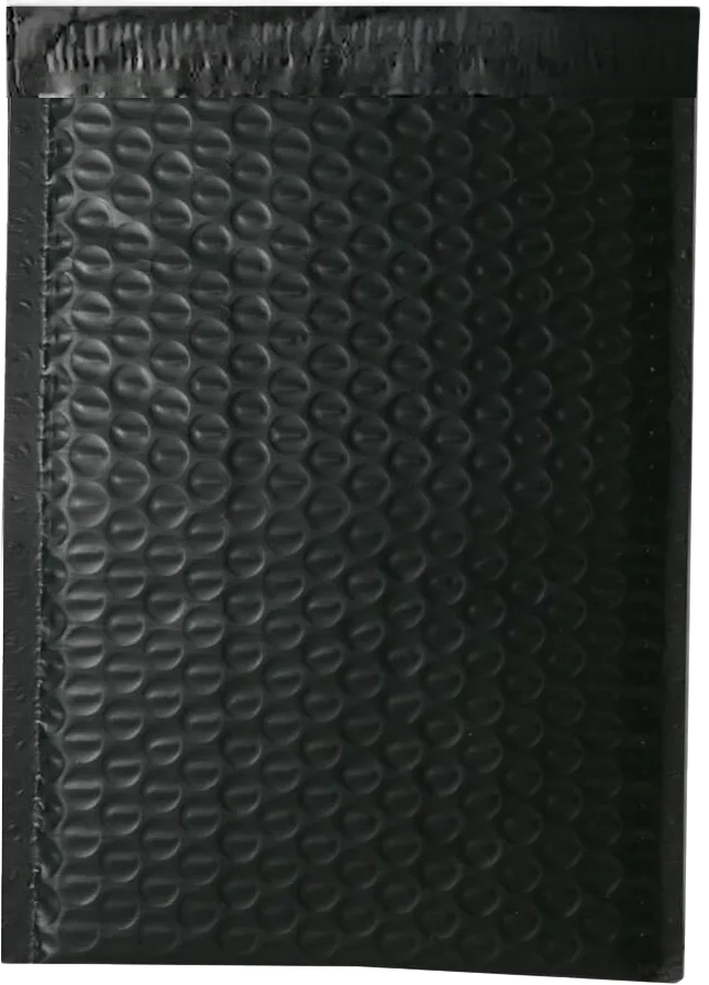 Black 80lb 6 1/2 x 9 1/2 Bubble Mailer with Peel & Seal