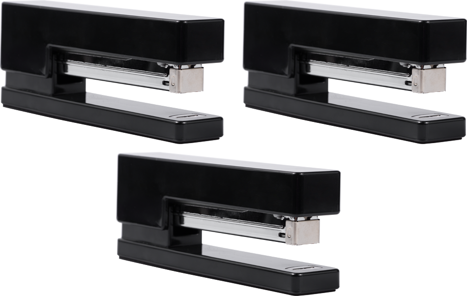 Black Stapler Set (3 Pack)