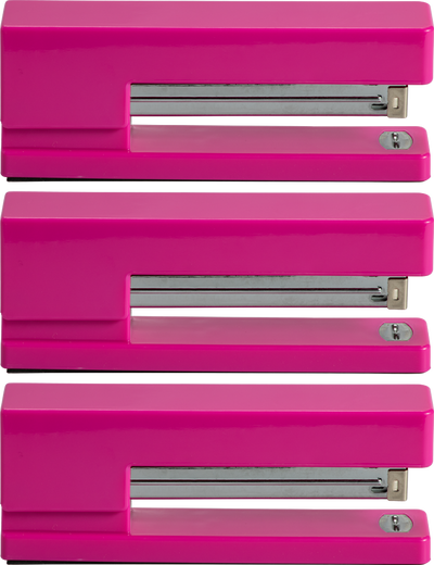 Fuchsia Stapler Set (3 Pack)