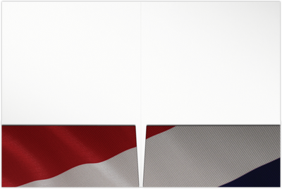 Flag with Tax Return Patriotic 9 x 12 Presentation Folders