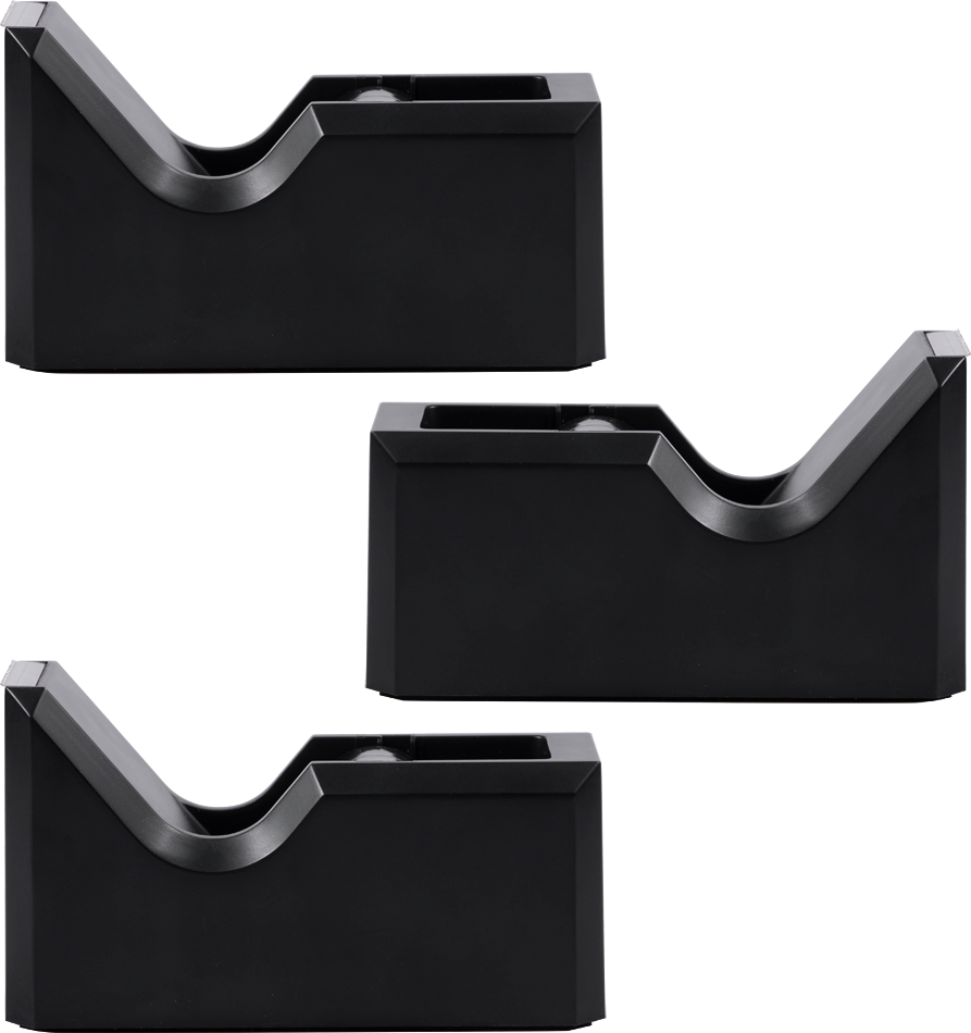 Black Tape Dispenser Set (3 Pack)