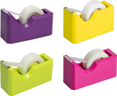 Assorted Fashion Tape Dispenser Set (4 Pack)