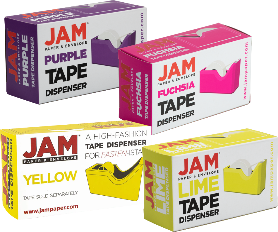 Assorted Fashion Tape Dispenser Set (4 Pack)