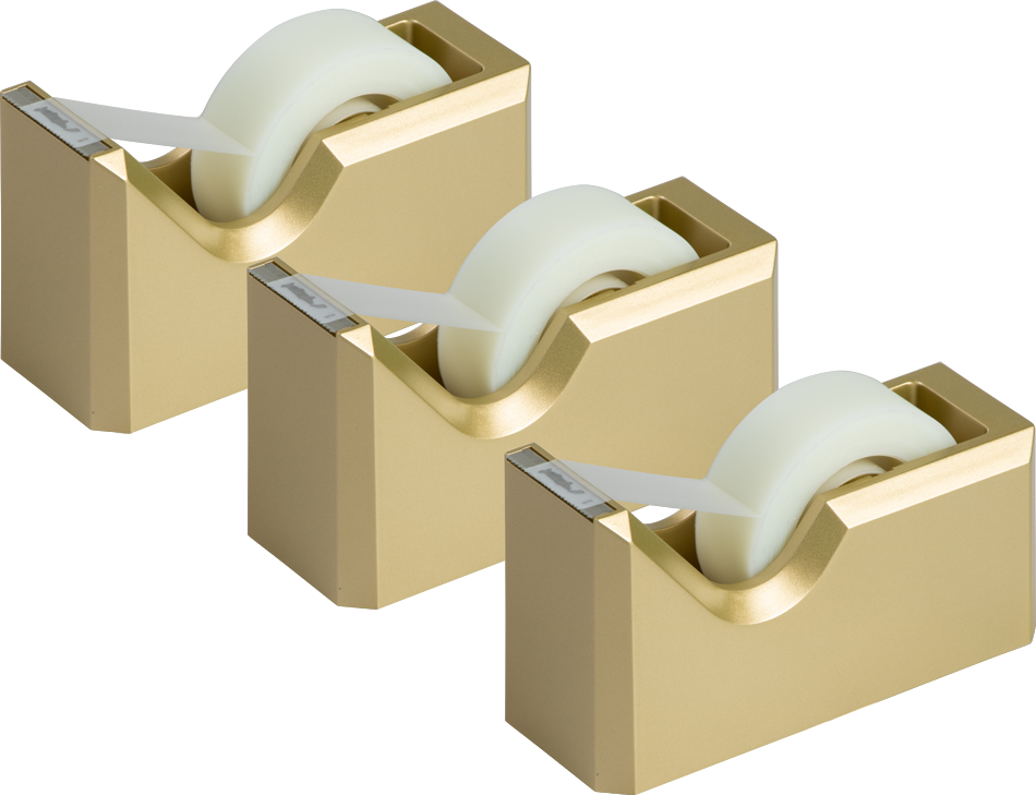 Gold Tape Dispenser Set (3 Pack)