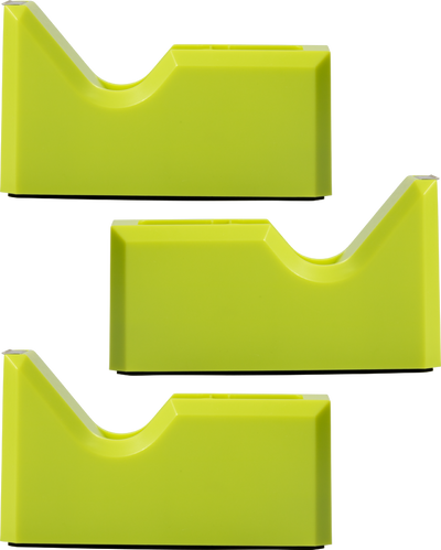 Lime Green Tape Dispenser Set (3 Pack)