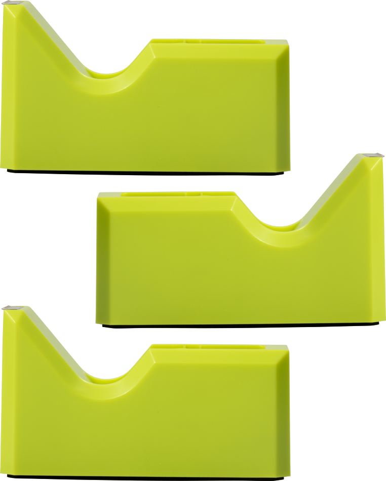 Lime Green Tape Dispenser Set (3 Pack)
