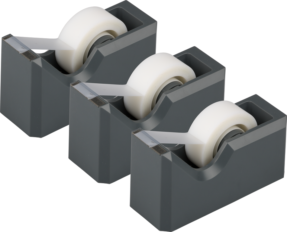 Gray Tape Dispenser Set (3 Pack)
