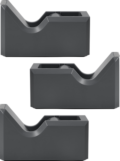 Gray Tape Dispenser Set (3 Pack)