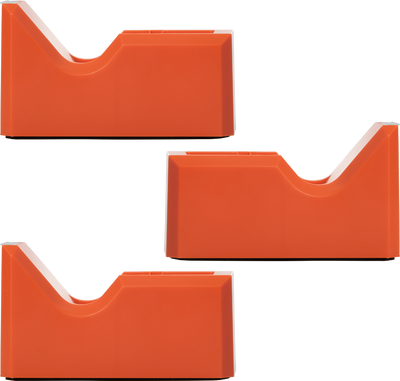 Orange Tape Dispenser Set (3 Pack)