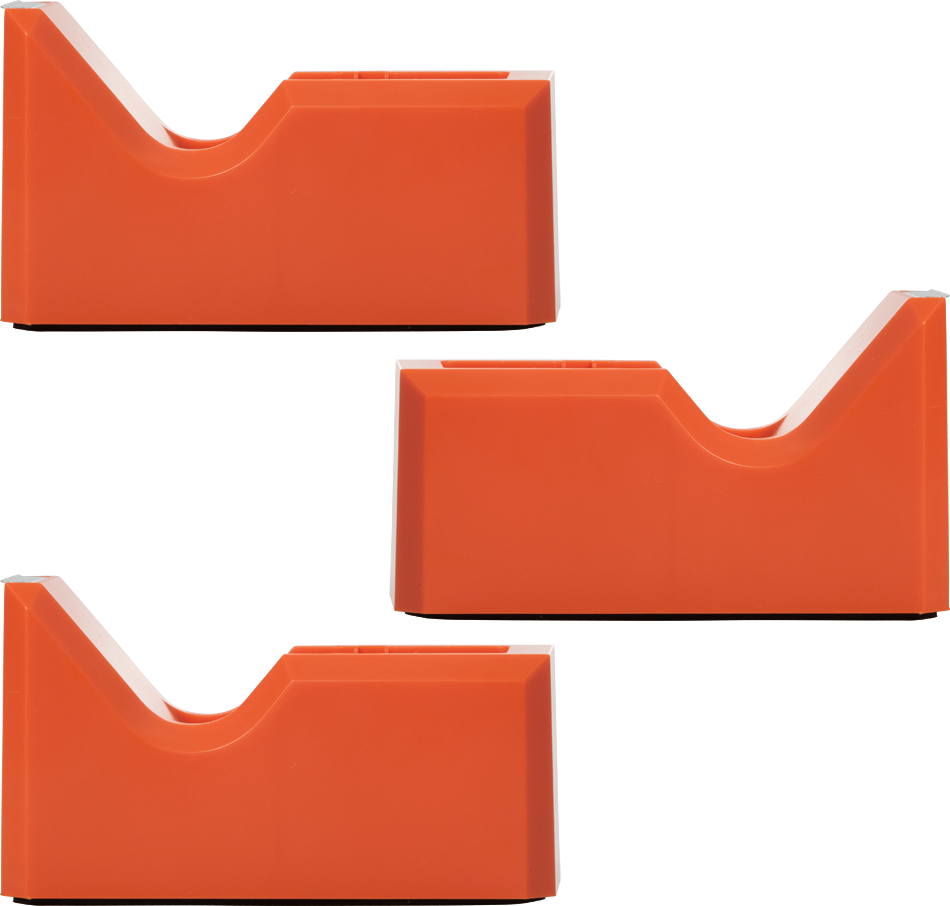 Orange Tape Dispenser Set (3 Pack)
