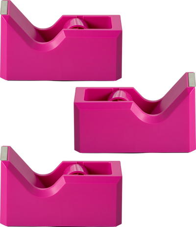 Fuchsia Tape Dispenser Set (3 Pack)