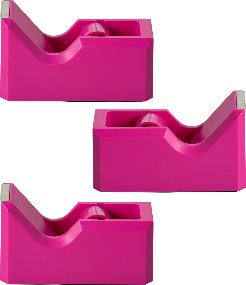 Fuchsia Tape Dispenser Set (3 Pack)