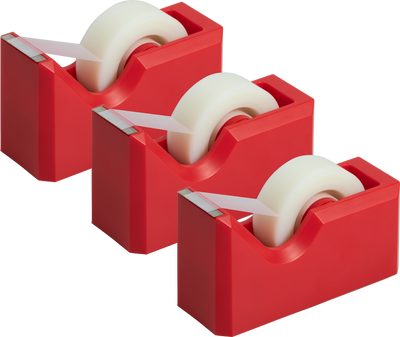 Red Tape Dispenser Set (3 Pack)