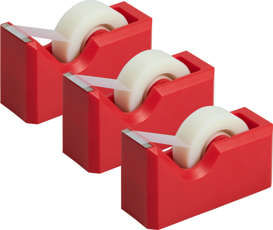 Red Tape Dispenser Set (3 Pack)