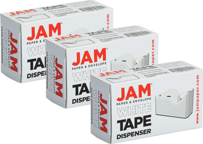 White Tape Dispenser Set (3 Pack)