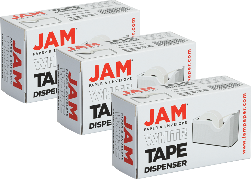 White Tape Dispenser Set (3 Pack)