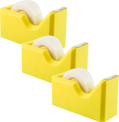 Yellow Tape Dispenser Set (3 Pack)
