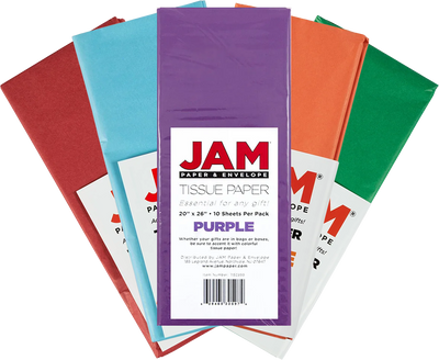 Assorted Tissue Paper (20 x 26) 5 Packs of 10 Sheets (50 Total Sheets)