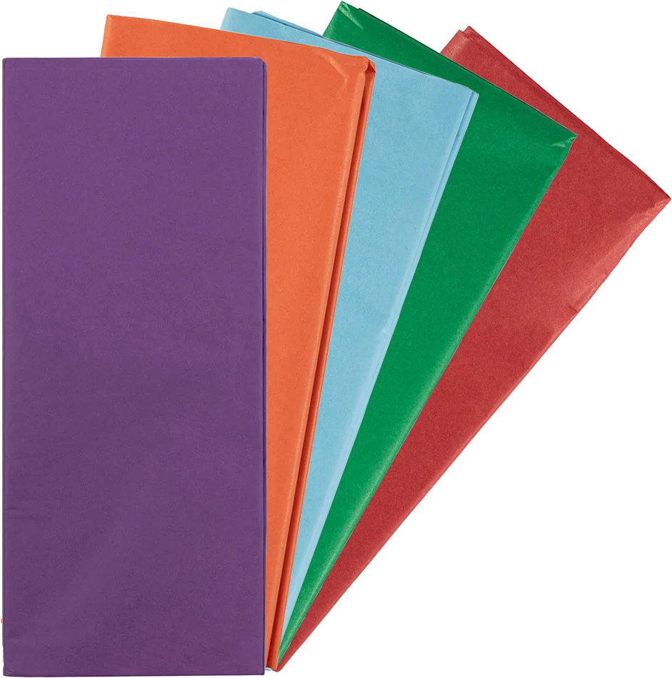 Assorted Tissue Paper (20 x 26) 5 Packs of 10 Sheets (50 Total Sheets)