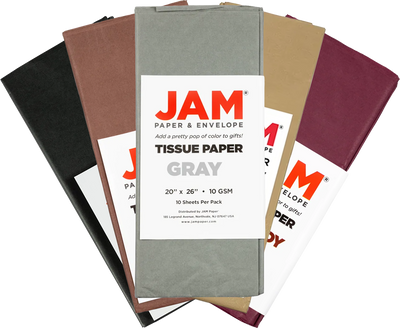 Primary Assorted Tissue Paper (20 x 26) 5 Packs of 10 Sheets (50 Total Sheets)